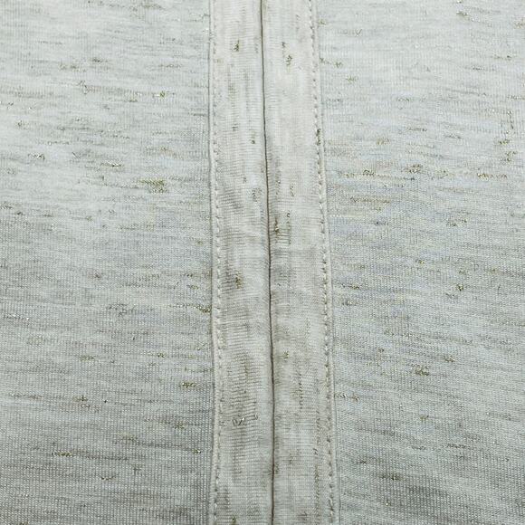 Old Navy Rayon Oatmeal Color Short Sleeve Glitter Pull-On Shirt Women XL - Picture 7 of 8